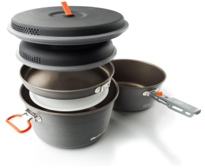 GSI Outdoors, Pinnacle Base Camper, 8-Piece Camp Cookset