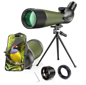 Gosky Flagship DiamondEdge 20-60x80 Spotting Scope with Tripod
