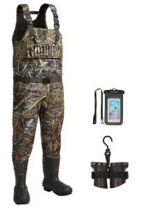 TIDEWE Hunting Wader with 1400&1600G Insulation Rubber Boot
