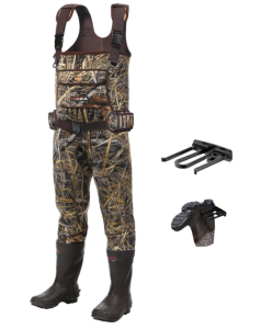HISEA Chest Waders Neoprene Duck Hunting Waders for Men with 600G Insulated Boot