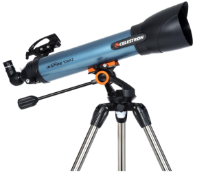 Celestron Inspire 100AZ Refractor Telescope with Built-in Smartphone Adapter
